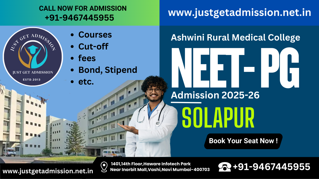 Ashwini Rural Medical College Solapur NEET PG 2025-26: Admission, Courses, Cut-off, fees, Bond, Stipend etc.